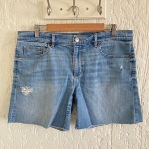 Ann Taylor LOFT Light Blue Denim Jean Shorts Size 12